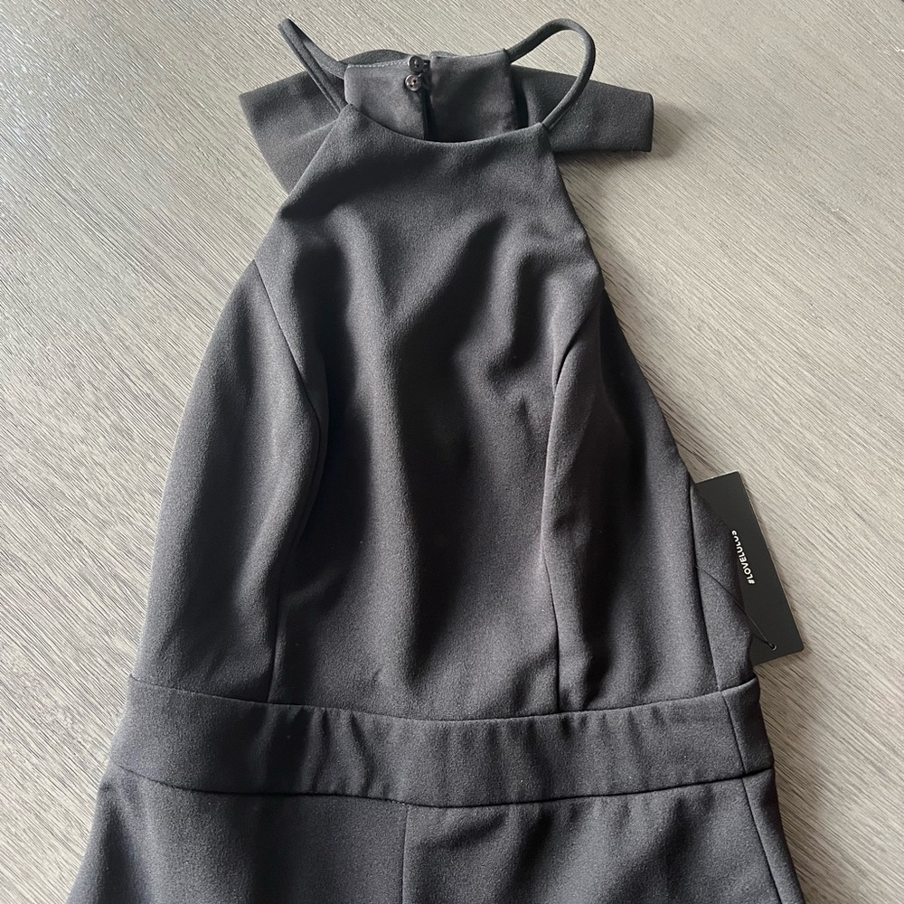 Lulu's Black Halter Jumpsuit